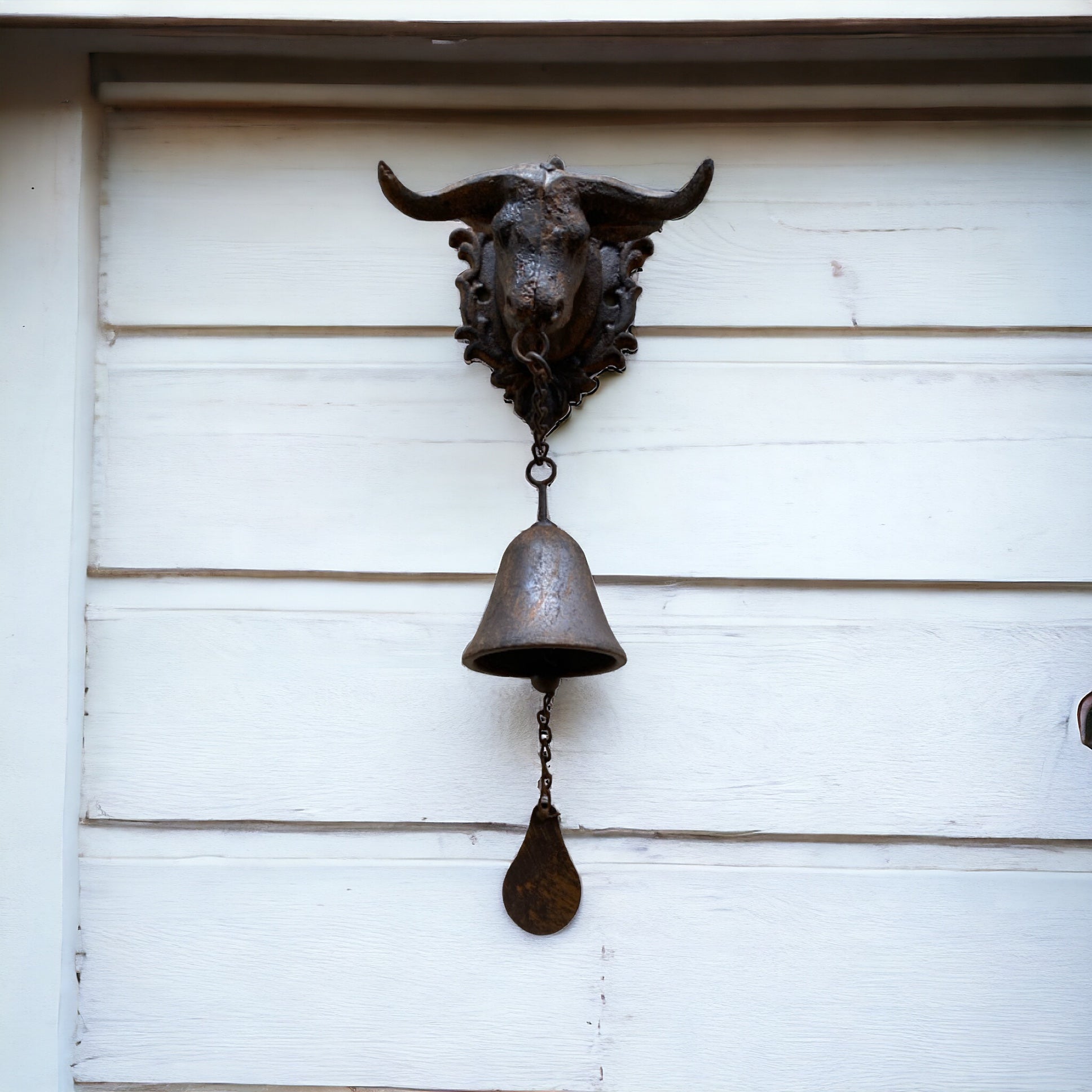 Door Bell Cow Head Rustic Farmhouse Country - The Renmy Store Homewares & Gifts 