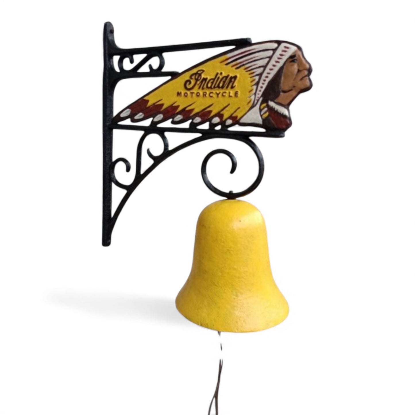 Doorbell Indian Motorcycle Vintage Rustic Cast Iron