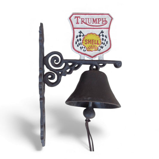 Doorbell Triumph Motorcycle Vintage Rustic Cast Iron