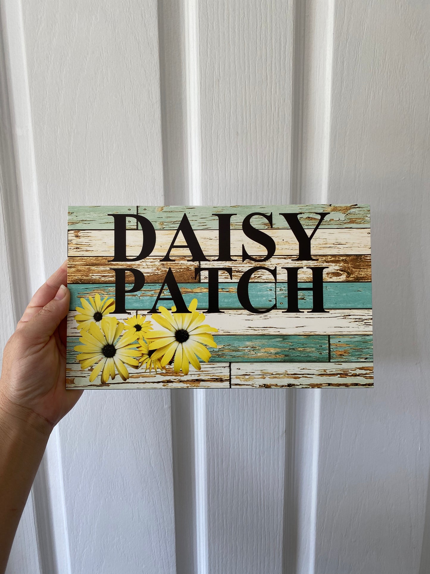 Daisy Yellow Floral Custom Acrylic Sign | Personalised Name Sign | Australian Made