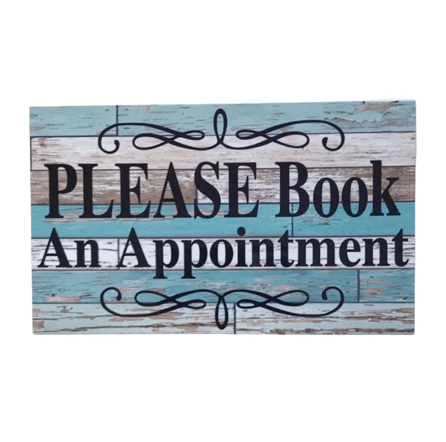 Please Book An Appointment Rustic Blue Sign - The Renmy Store Homewares & Gifts