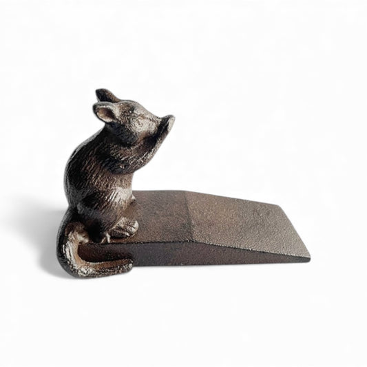 Aussie Animals Cast Iron Door Stop Set of 4 | Koala Wombat Echidna Possum