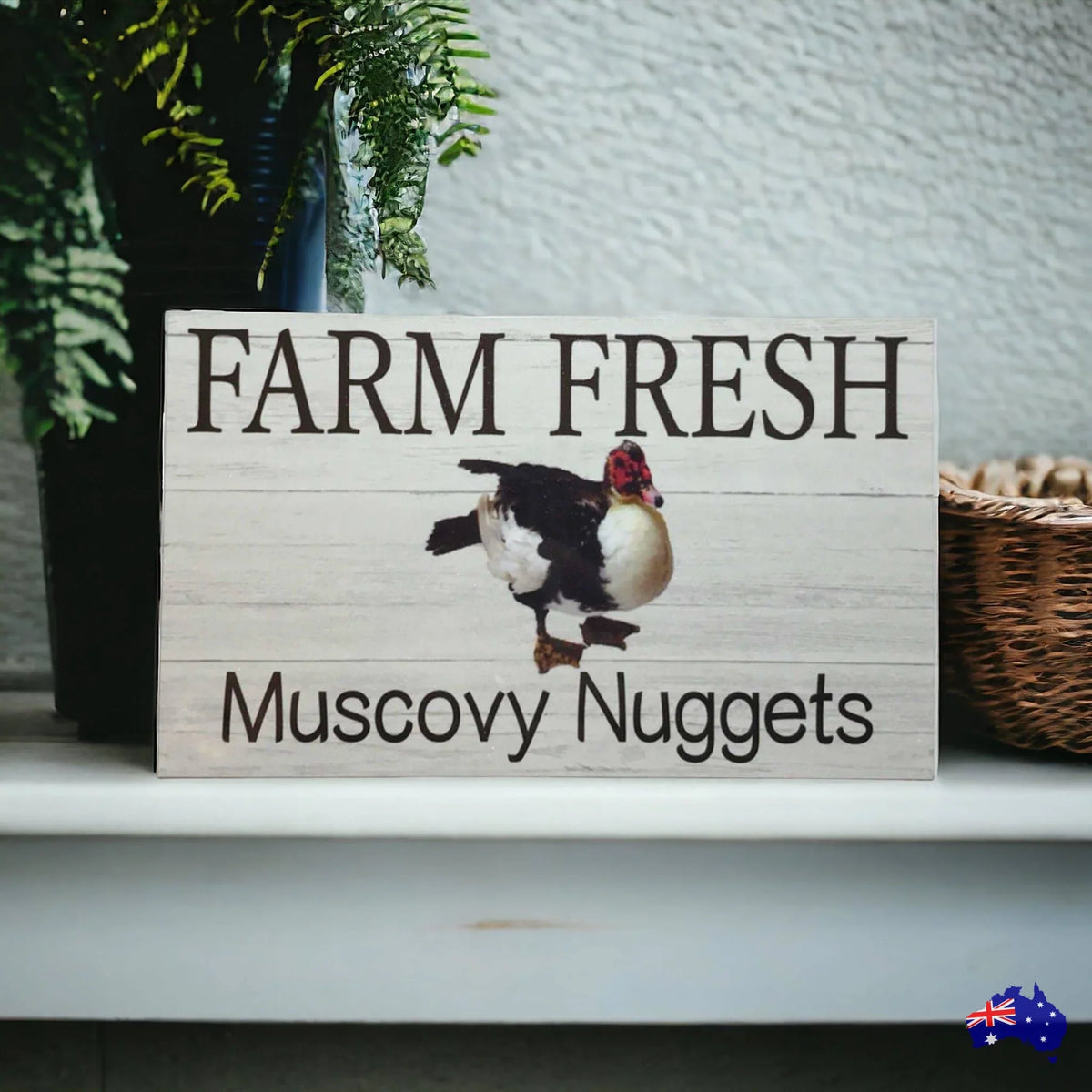 Duck Muscovy Nuggets Egg Sign - The Renmy Store Homewares & Gifts