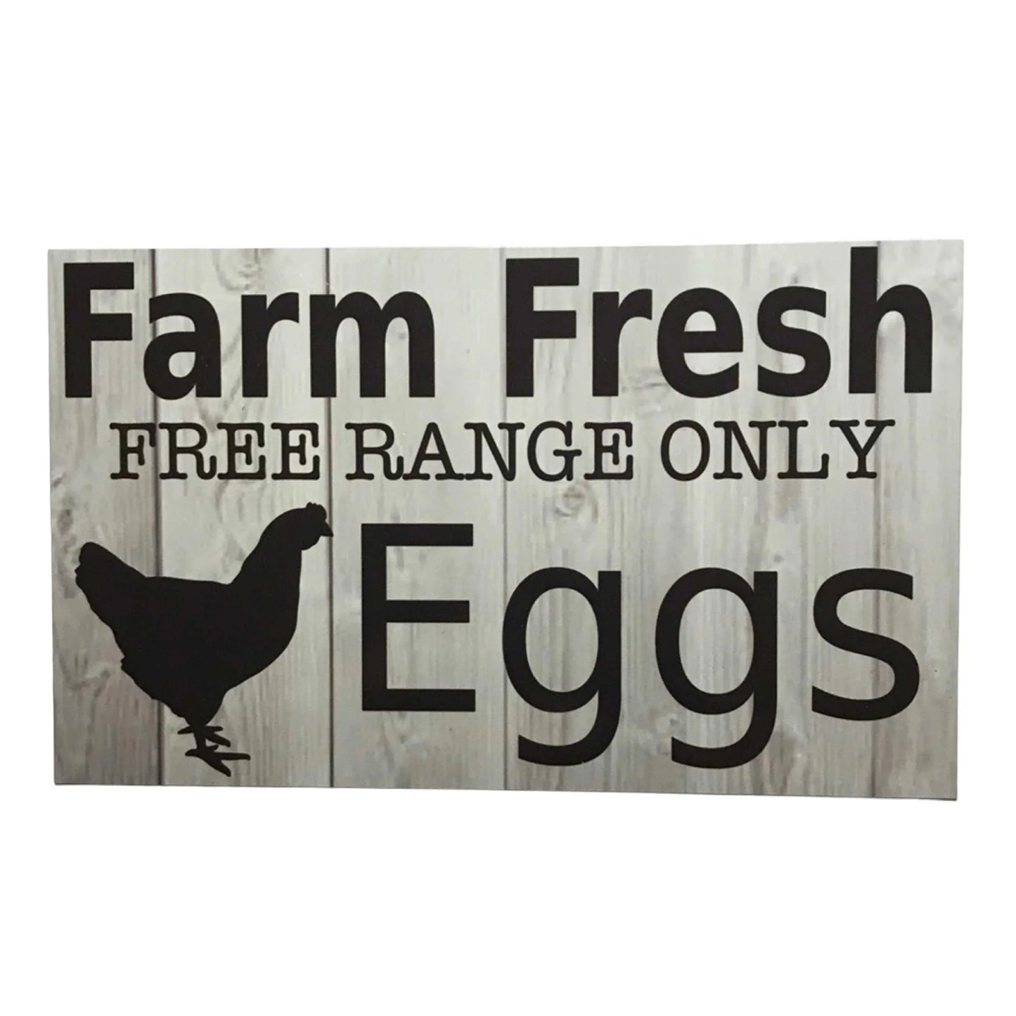 Farm Fresh Free Range Only Eggs Sign - The Renmy Store Homewares & Gifts