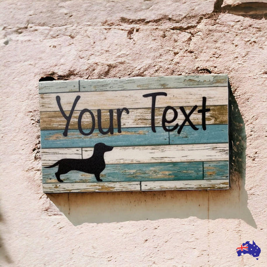 Dachshund Dog Custom Personalised Sign - The Renmy Store Homewares & Gifts