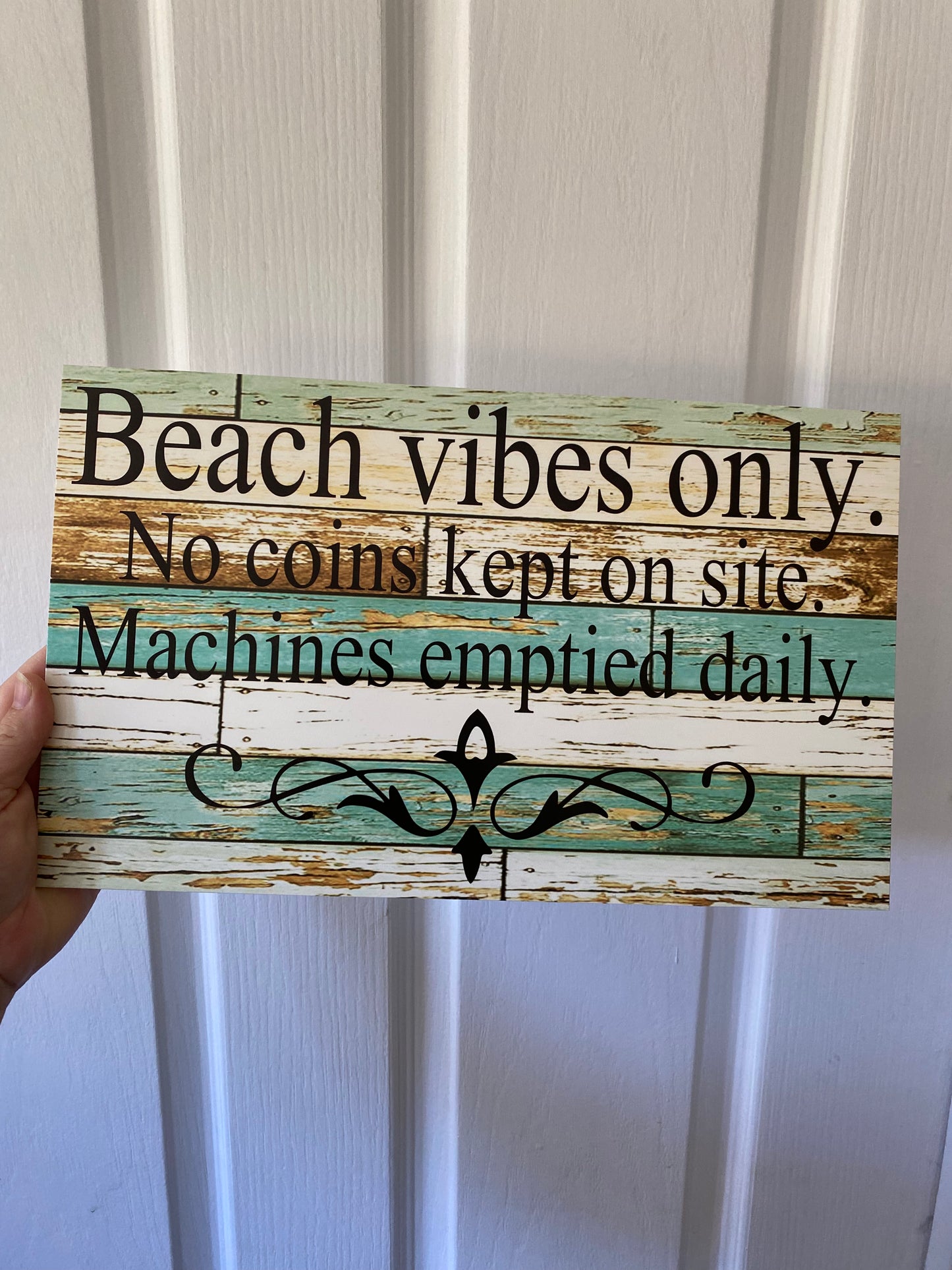 Custom Blue Timber Sign - Coastal House Sign - Personalised Large Format Signage - Australian Made