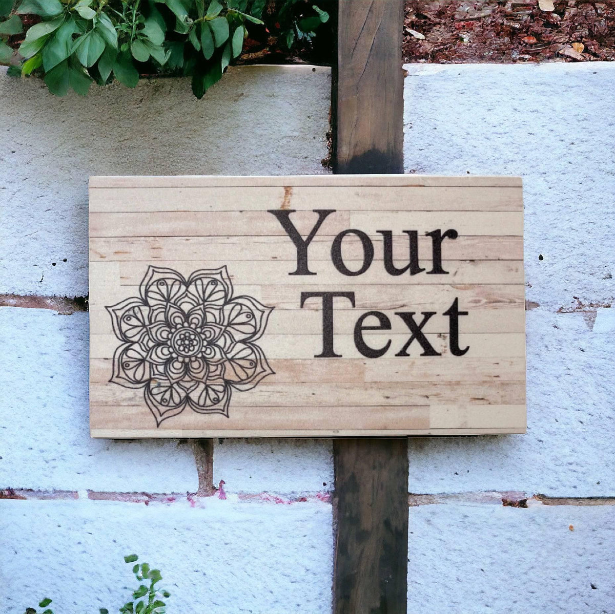 Mandala Boho Personalised Custom Sign - The Renmy Store Homewares & Gifts