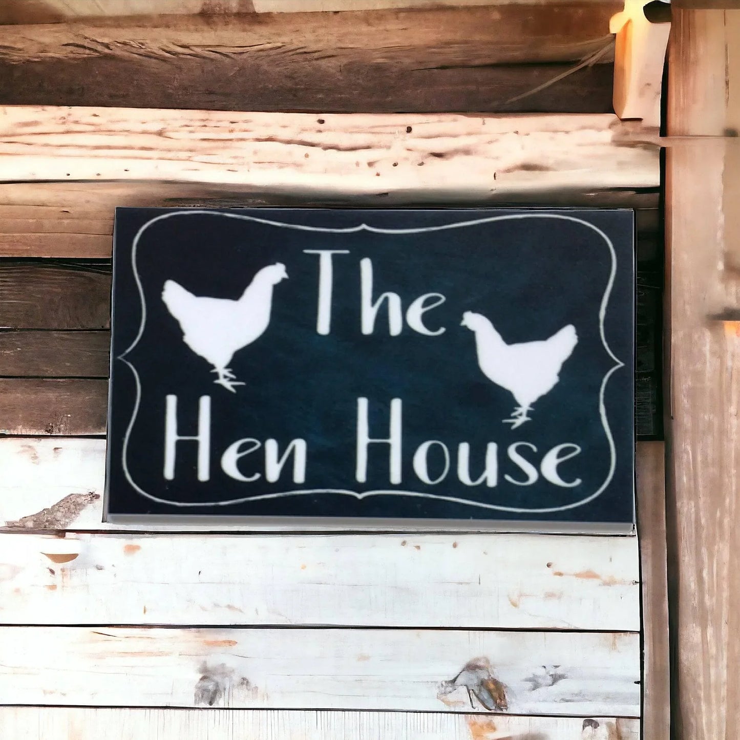 The Hen House Vintage Black Sign - The Renmy Store Homewares & Gifts