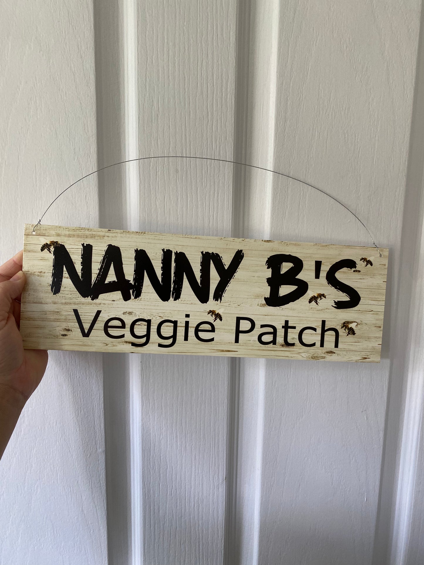 Custom Veggie Patch Garden Bees Sign - Personalised Garden Signage - Australian Made