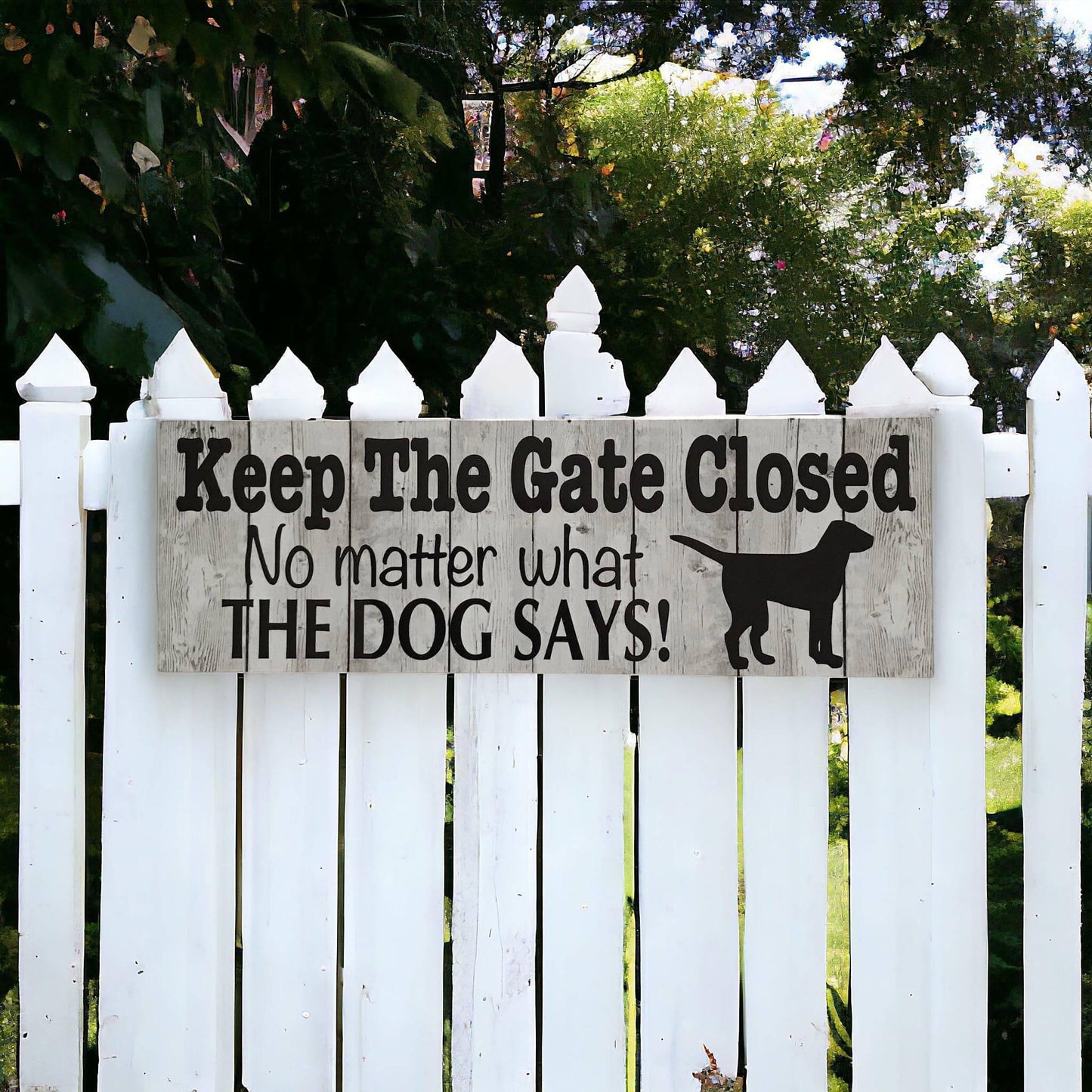 Keep The Gate Closed Dog or Dogs Sign - The Renmy Store Homewares & Gifts