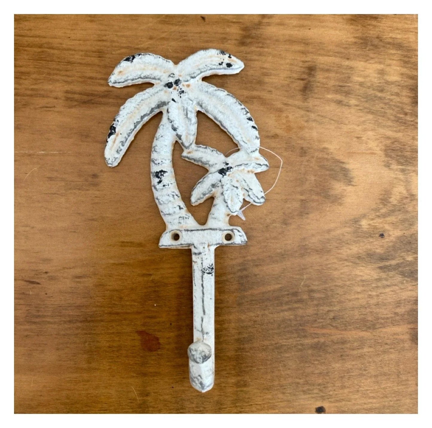 Hook Palm Tree Rustic White - The Renmy Store Homewares & Gifts