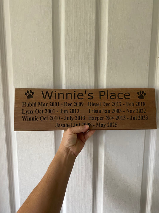 Custom Hardwood Sign - Personalised Timber Sign - Australian Made