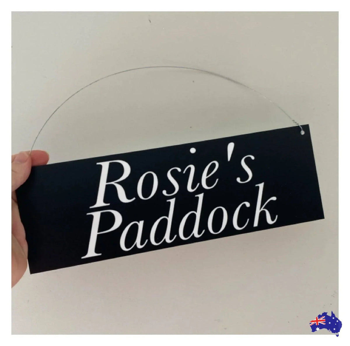 Black White Custom Personalised Outdoor Sign - The Renmy Store Homewares & Gifts