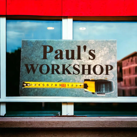 Workshop Tool Rustic Custom Personalised Sign - The Renmy Store Homewares & Gifts