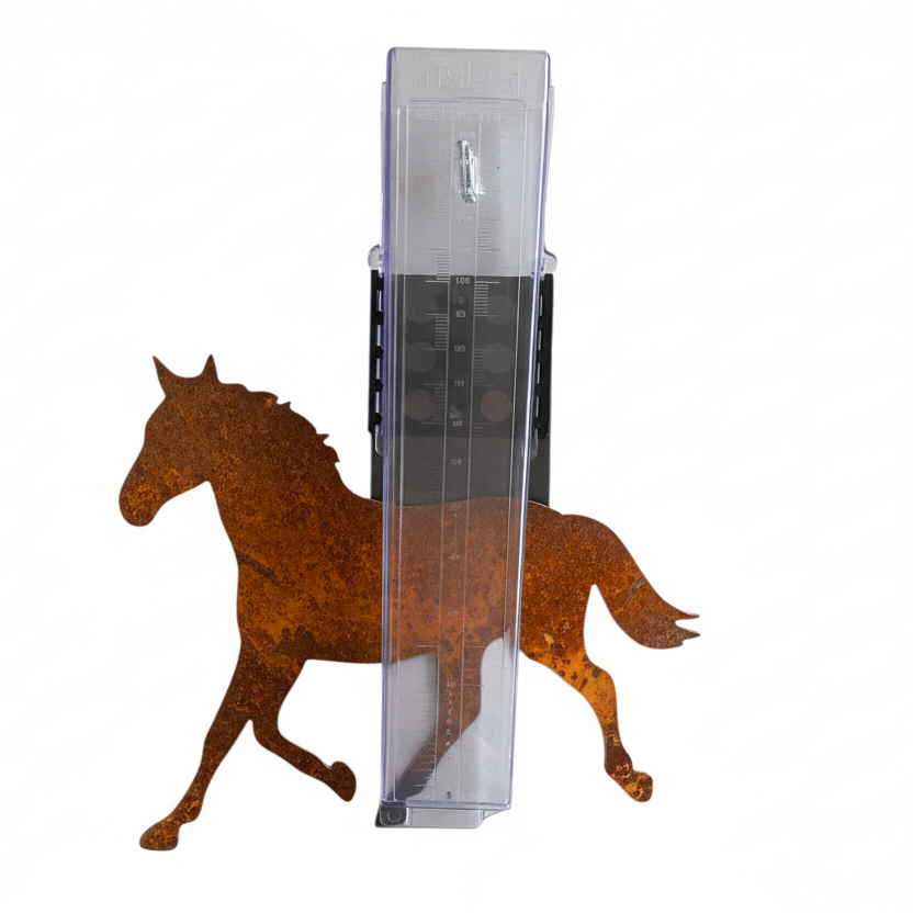 Rain Gauge Horse Equestrian - Stake or Wall Mount - Aussie Made