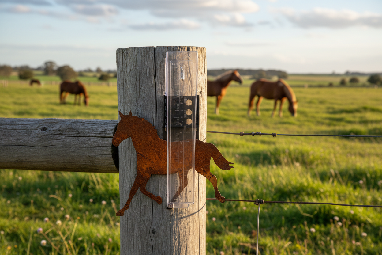 Rain Gauge Horse Equestrian - Stake or Wall Mount - Aussie Made
