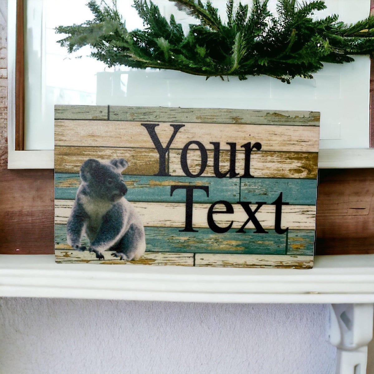 Koala Custom Personalised Blue Sign - The Renmy Store Homewares & Gifts