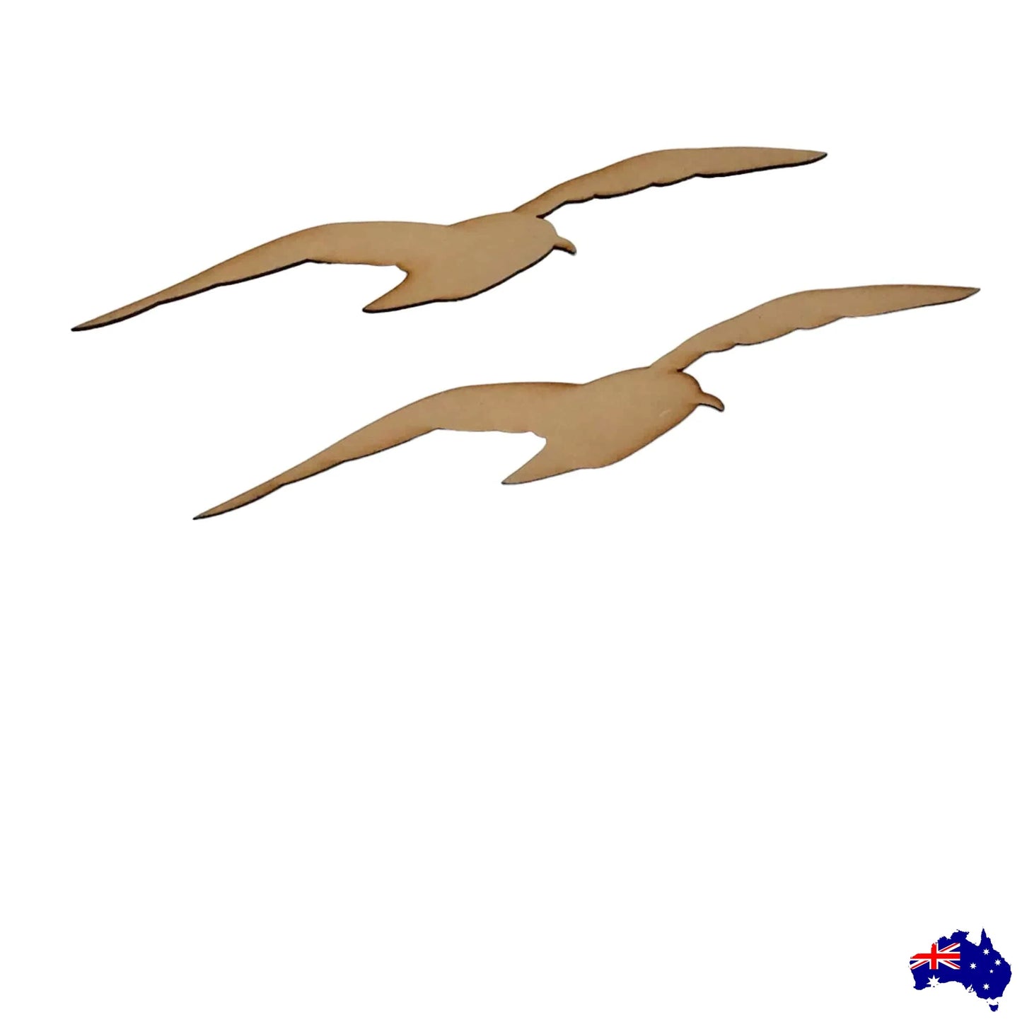Seagull Bird Seagulls Set of 2 DIY Raw MDF Timber - The Renmy Store Homewares & Gifts