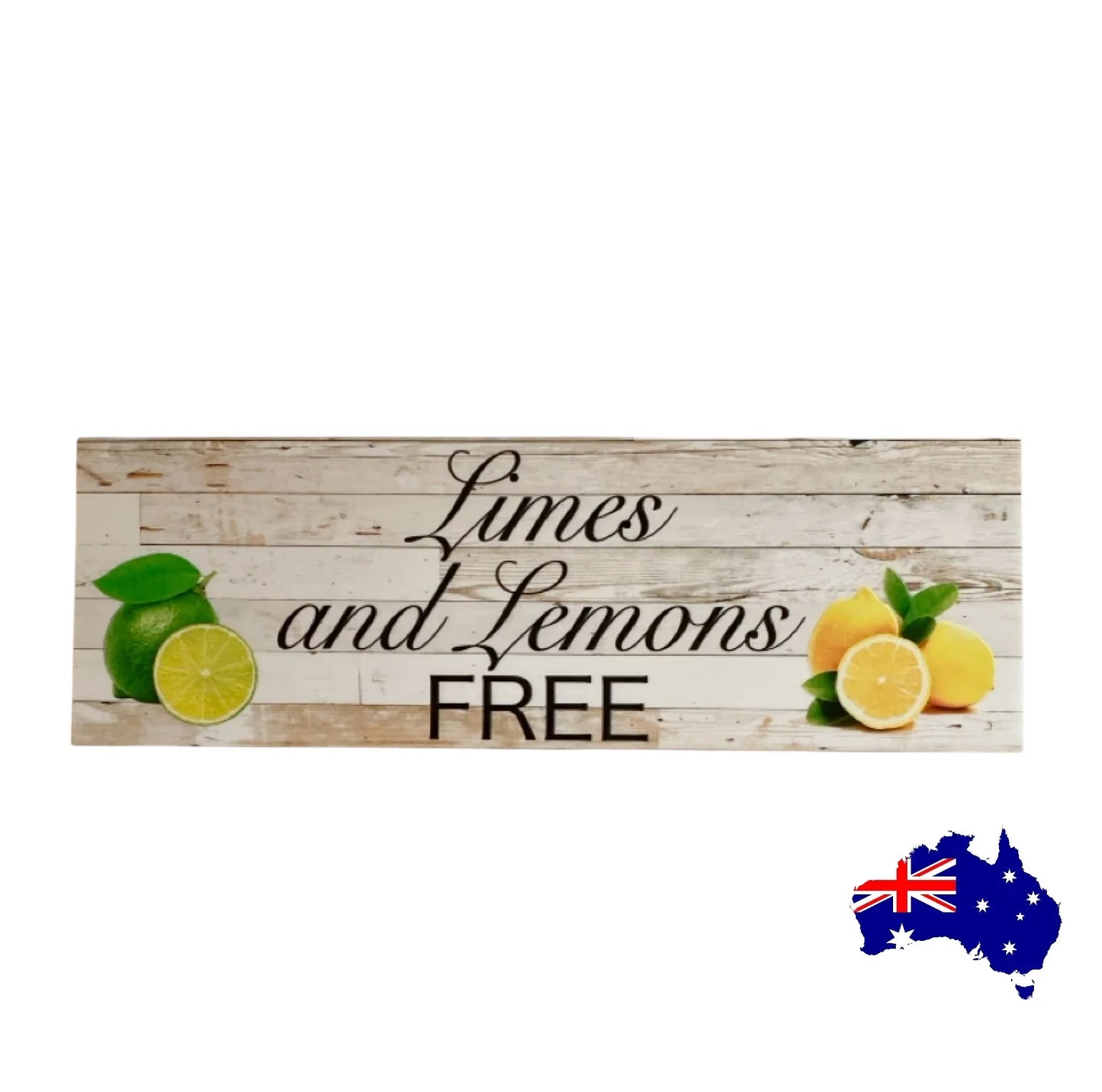Limes and Lemons Free Produce Market Stall Sign