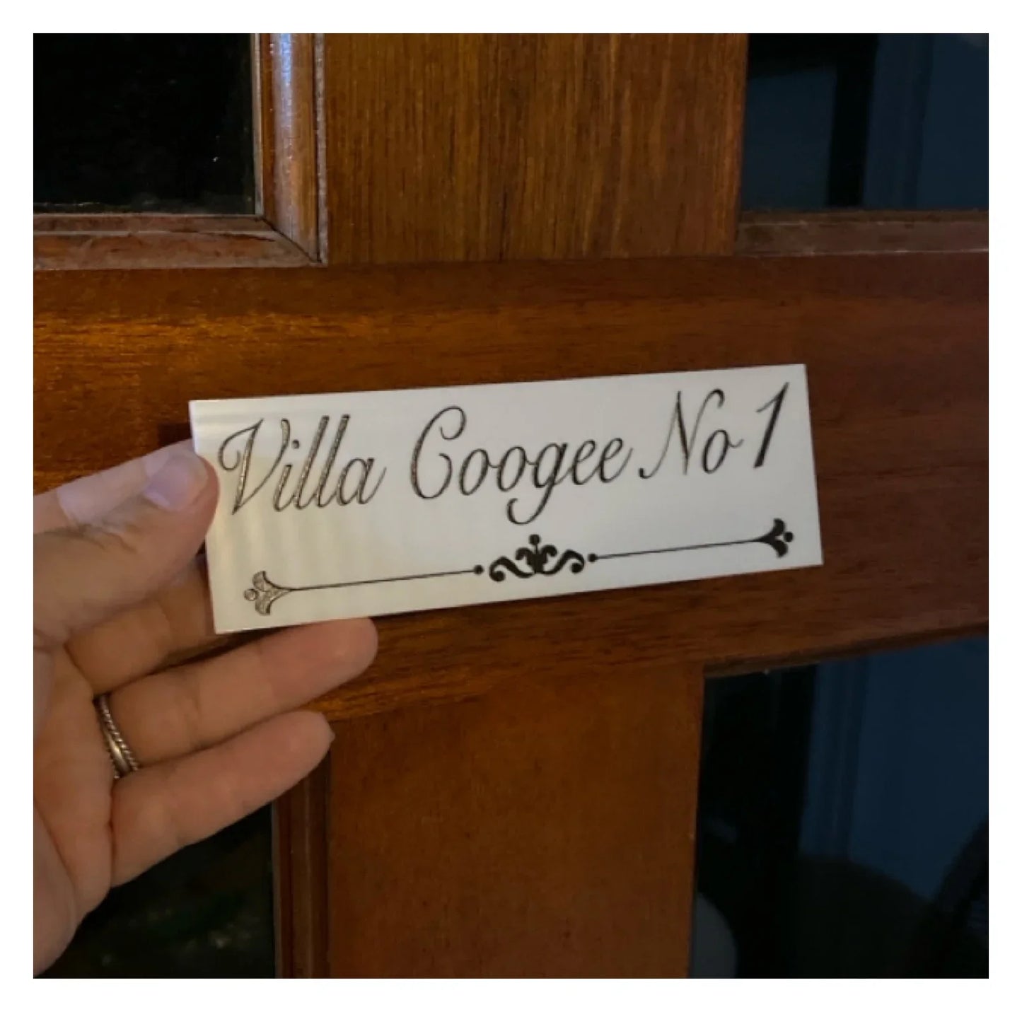 Family Name Custom Personalised White Sign