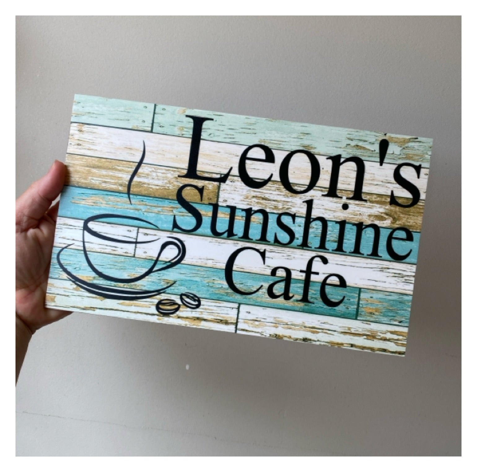 Coffee Café Personalised Custom Sign - The Renmy Store Homewares & Gifts 