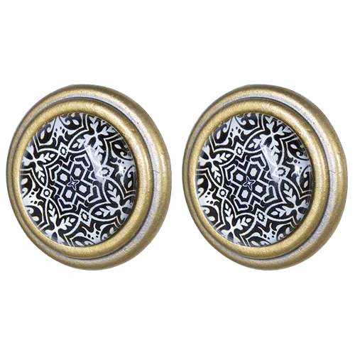 Knob Draw Pull Set x2 Vintage Sami - The Renmy Store Homewares & Gifts