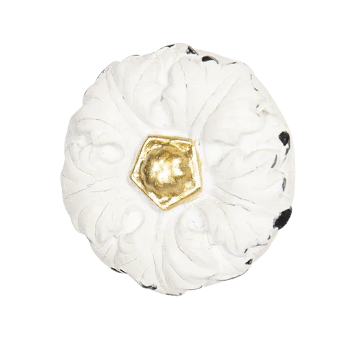 Knob Draw Pull Set x2 Rustic Antique White - The Renmy Store Homewares & Gifts