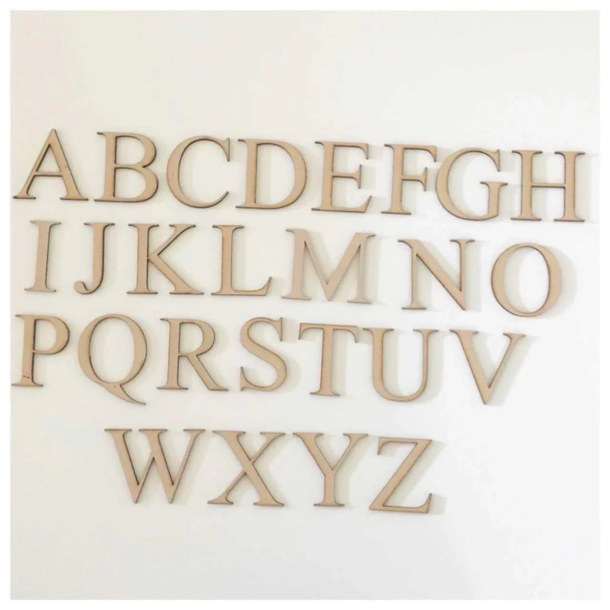 Letter Alphabet x 10 Letters MDF Laser Cut Personalised Custom - The Renmy Store Homewares & Gifts