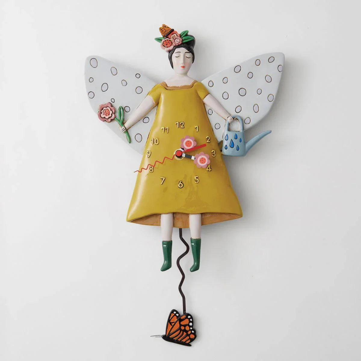 Clock Garden Guardian Angel Wall Pendulum - The Renmy Store Homewares & Gifts