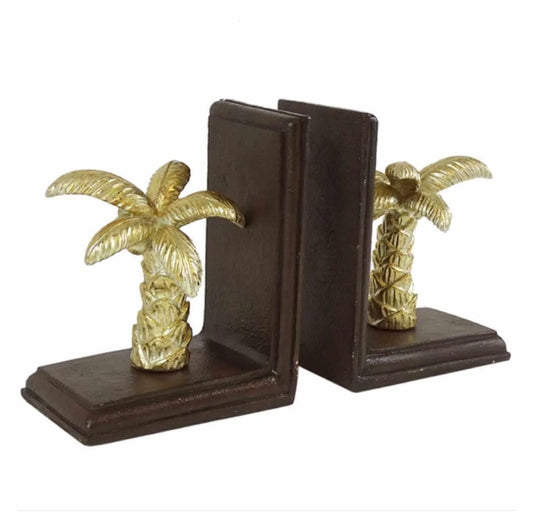 Book Ends Bookends Palm Trees Gold - The Renmy Store Homewares & Gifts