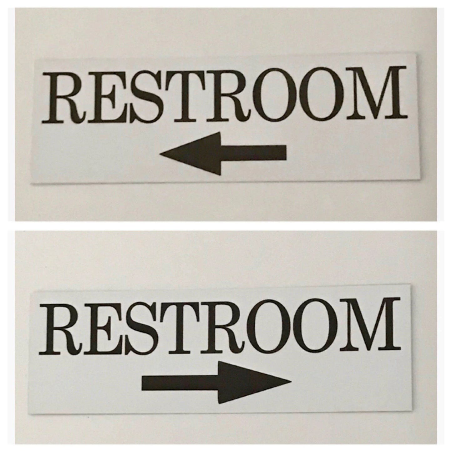 Restroom Toilet with Arrow Sign - The Renmy Store Homewares & Gifts