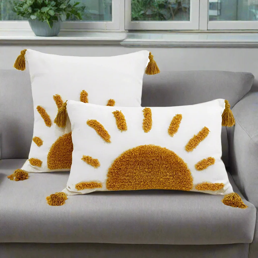 Cushion Cover Happy Sunshine Sun Boho