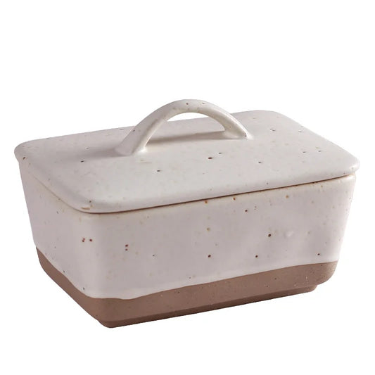 Modern Classic Butter Storage Container Vintage Ceramic