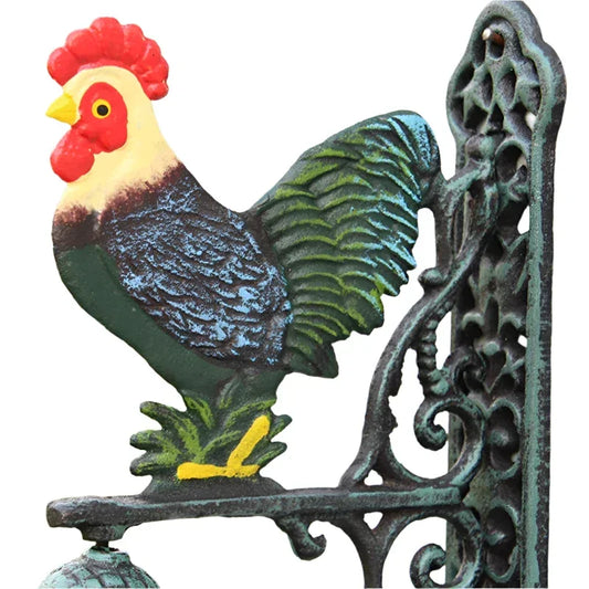 Door Bell Big Rooster Country Cast Iron - The Renmy Store Homewares & Gifts