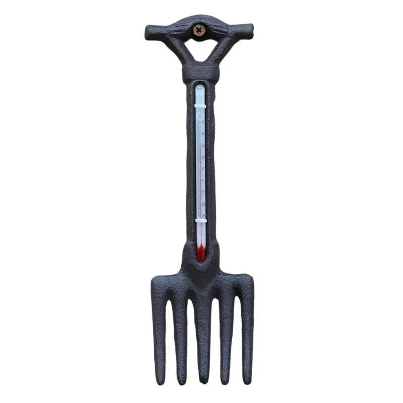 Thermometer Cast Iron Wall Decoration Fork - The Renmy Store Homewares & Gifts