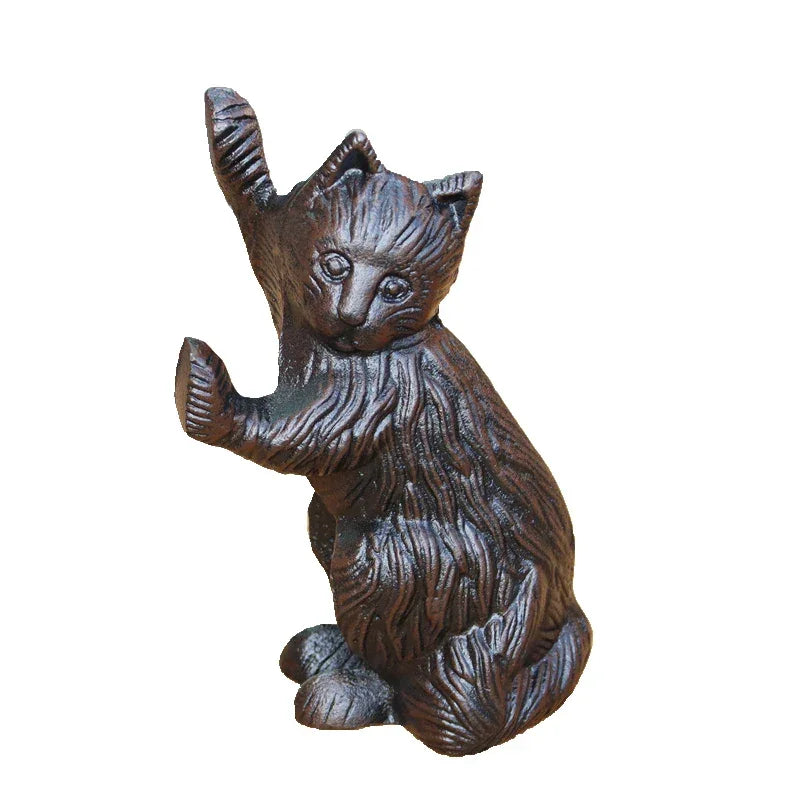 Cat Door Stop Cast Iron Decoration - The Renmy Store Homewares & Gifts