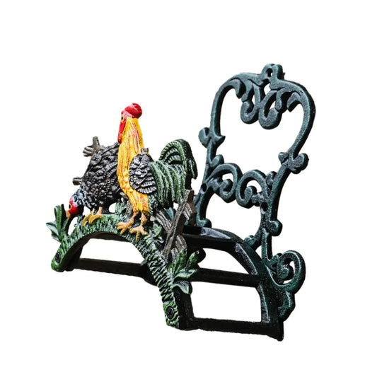 Hose Wall Holder Cast Iron Rooster - The Renmy Store Homewares & Gifts