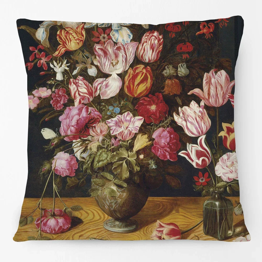 Cushion Cover Floral Flower Antique Classics