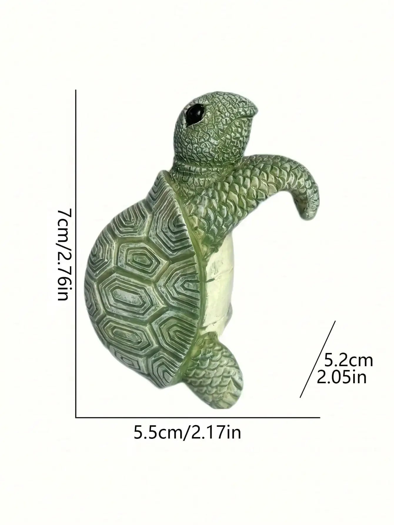 Turtle Tortoise Green Pot Planter Hanger Sitter Garden Ornament