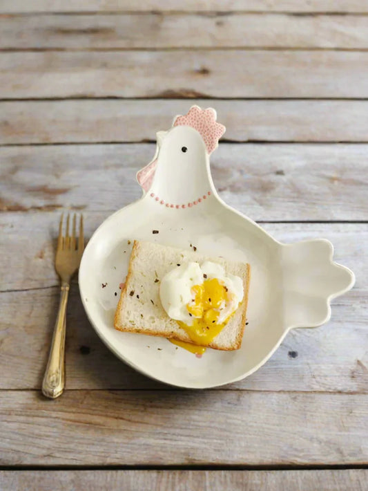 Chicken Bowl Plate Country Ceramic - The Renmy Store Homewares & Gifts