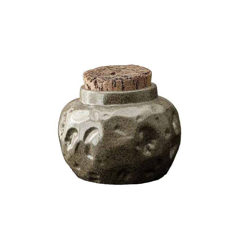 Ceramic Stone Pottery Storage Jar | Tea Coffee Sugar Salt