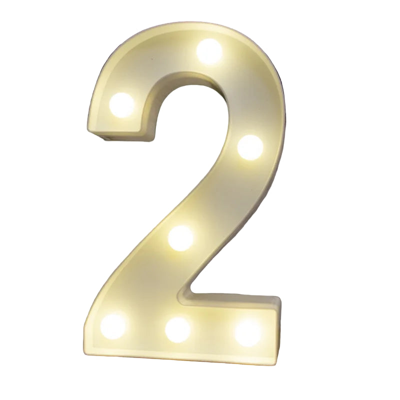 LED Alphabet Letter Number Light | Free Standing Illuminated Decor