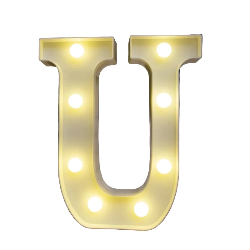 LED Alphabet Letter Number Light | Free Standing Illuminated Decor