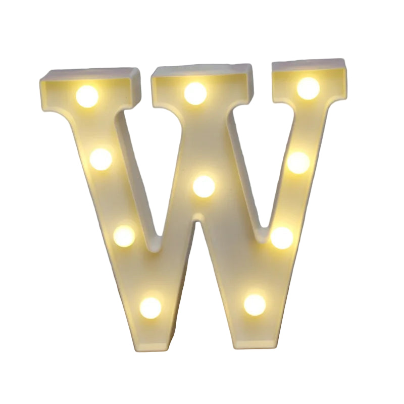LED Alphabet Letter Number Light | Free Standing Illuminated Decor