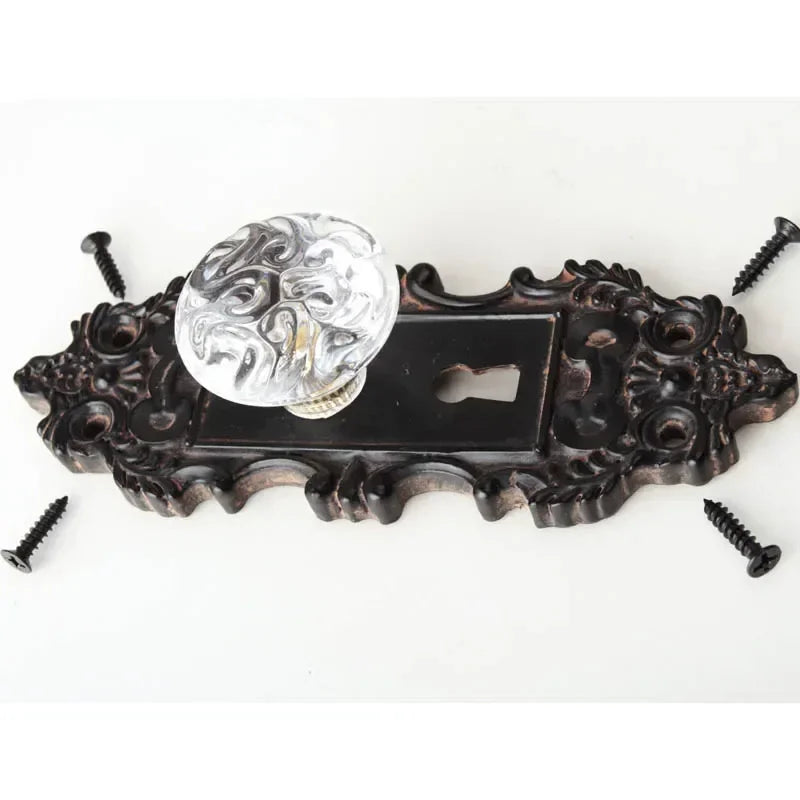 Door Hook Handles Vintage Black Green Metal