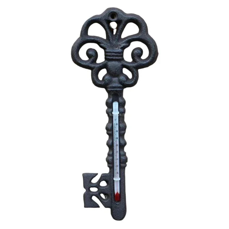 Thermometer Cast Iron Wall Decoration Key - The Renmy Store Homewares & Gifts