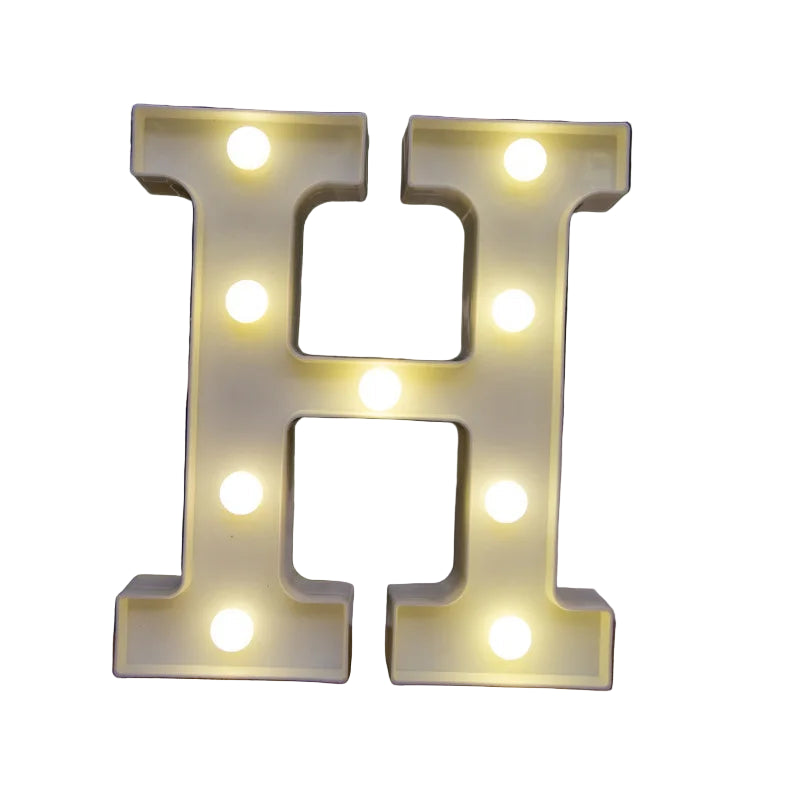 LED Alphabet Letter Number Light | Free Standing Illuminated Decor
