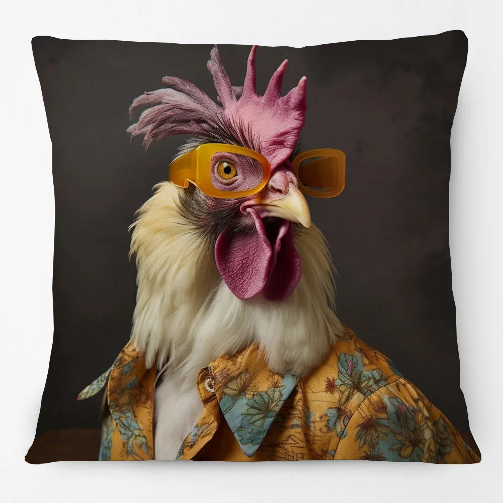 Cushion Cover Funky Farm Vintage Animals | Fox Highland Cow Sheep Alpaca Goat Donkey Horse