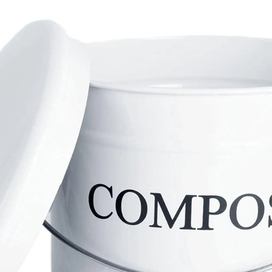 Compost Bin Bucket Classic White