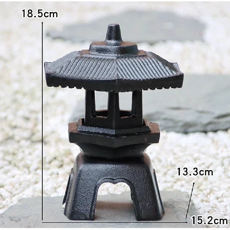 Candle Holder Lantern Incense Burner Cast Iron Bali House